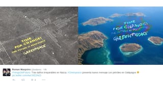 Twitter: memes sobre intervención de Greenpeace en Nasca