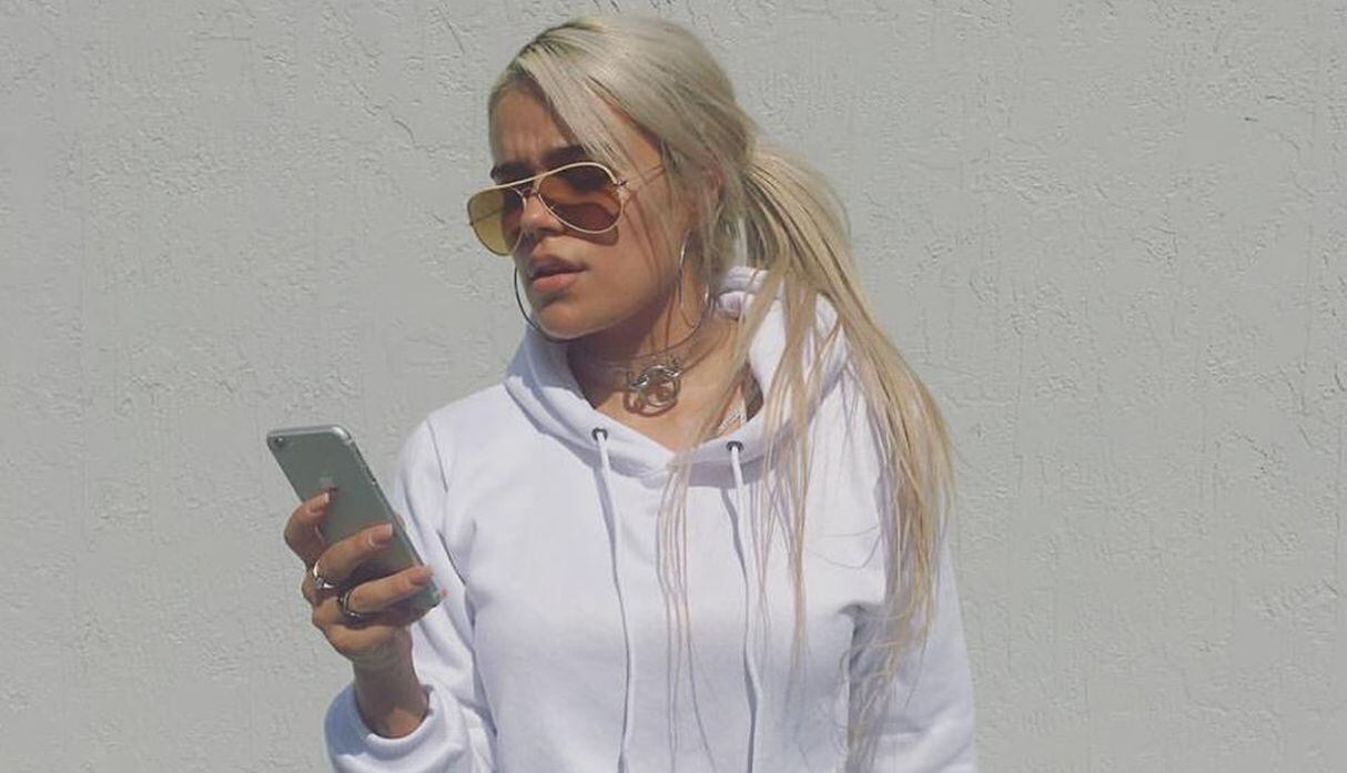 Karol G cuando usaba el cabello de color rubio (Foto: Karol G / Instagram)