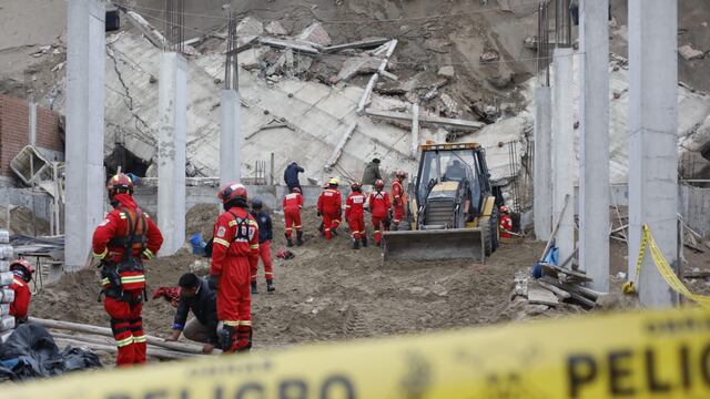 Ventanilla: Bomberos confirman muerte de los dos obreros sepultados tras derrumbe en obra de construcción