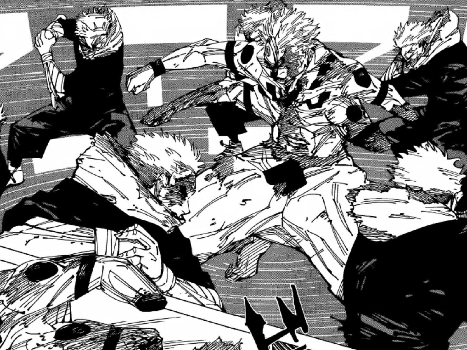 Itadori multiplicado por el Boogie Woogie de Todo en el manga de “Jujutsu Kaisen" (Foto: Shueisha)