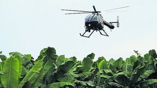 Policía halló pequeño helicóptero abandonado en zona agrícola