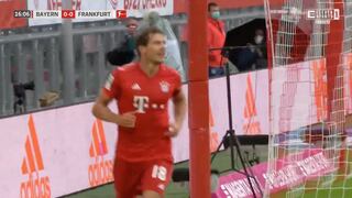 Centro de Müller, gol de Goretzka: mira el 1-0 del Bayern Múnich | VIDEO
