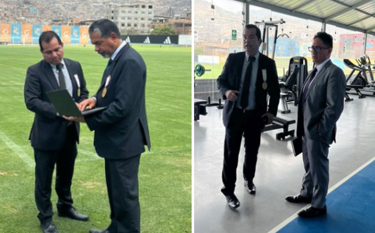 Representantes del Ministerio Público realizaron diligencias en las instalaciones del club Sporting Cristal, en el distrito del Rímac | Foto: @FiscaliaPeru