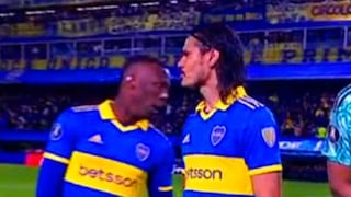 ¿Qué se dijeron? El misterioso diálogo entre Cavani y Advíncula previo Boca vs. Nacional | VIDEO 