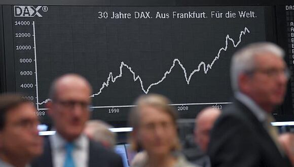 El Eurostoxx 50, índice en el que cotizan las empresas de mayor capitalización de la zona del euro, avanzó el 0,35 %. (Foto: AFP)