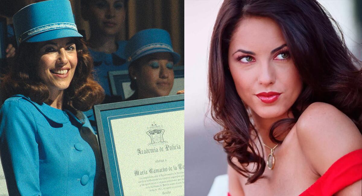 Bárbara Mori interpreta a María en "Las Azules" y a Rubí Pérez en "Rubí".