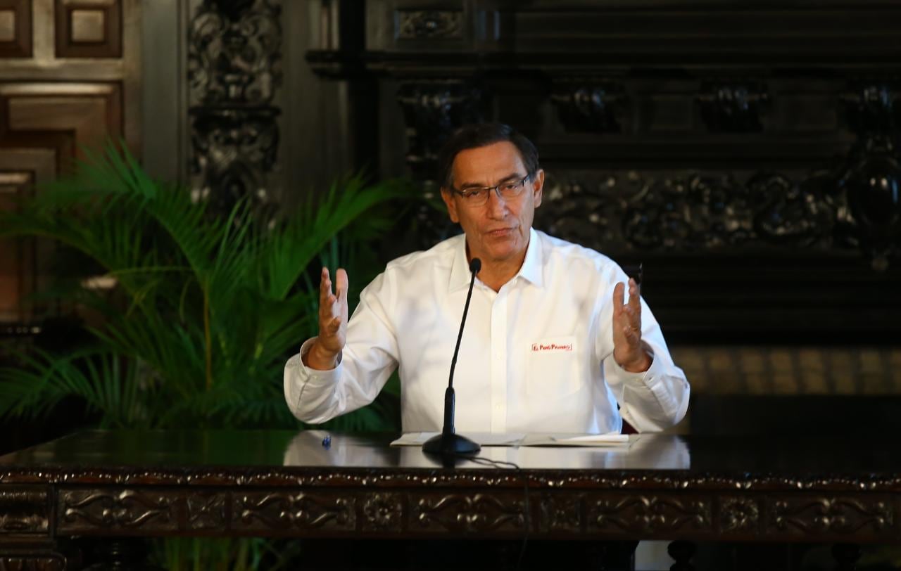 Martín Vizcarra anunció que el hospital nuevo de Ate atenderá casos de coronavirus. (Foto: GEC)