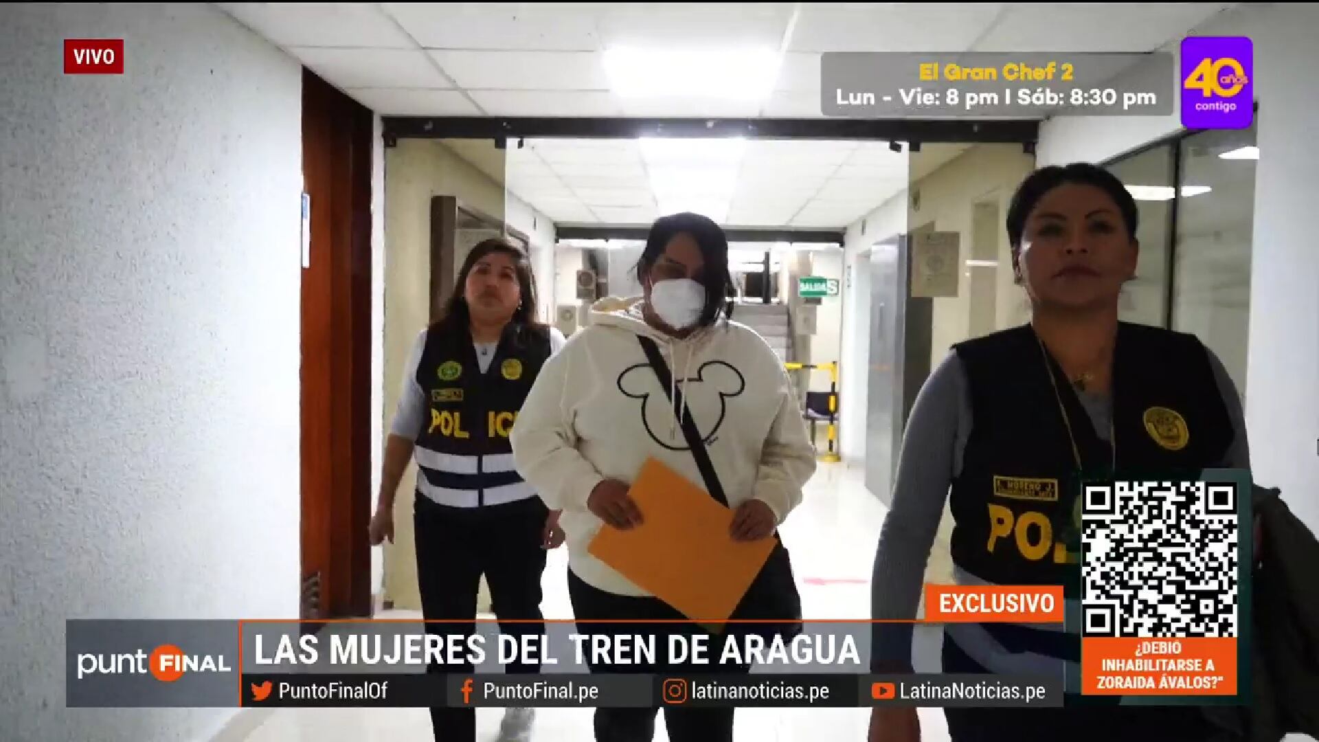 La madre del 'Maldito Cris' fue conducida por su irregular situación migratoria. (Foto: Punto Final)