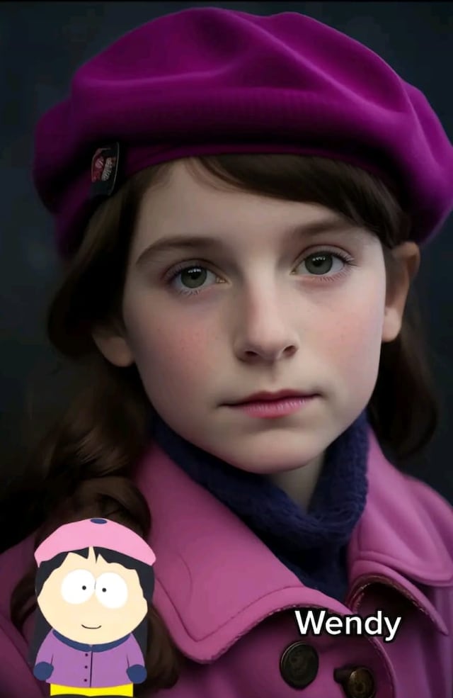 Así luciría Wendy en la vida real. (Foto: @artificial_eye en TikTok/ Midjourney)