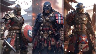 Así sería el Capitán América de Marvel si fuese un samurái, según una IA