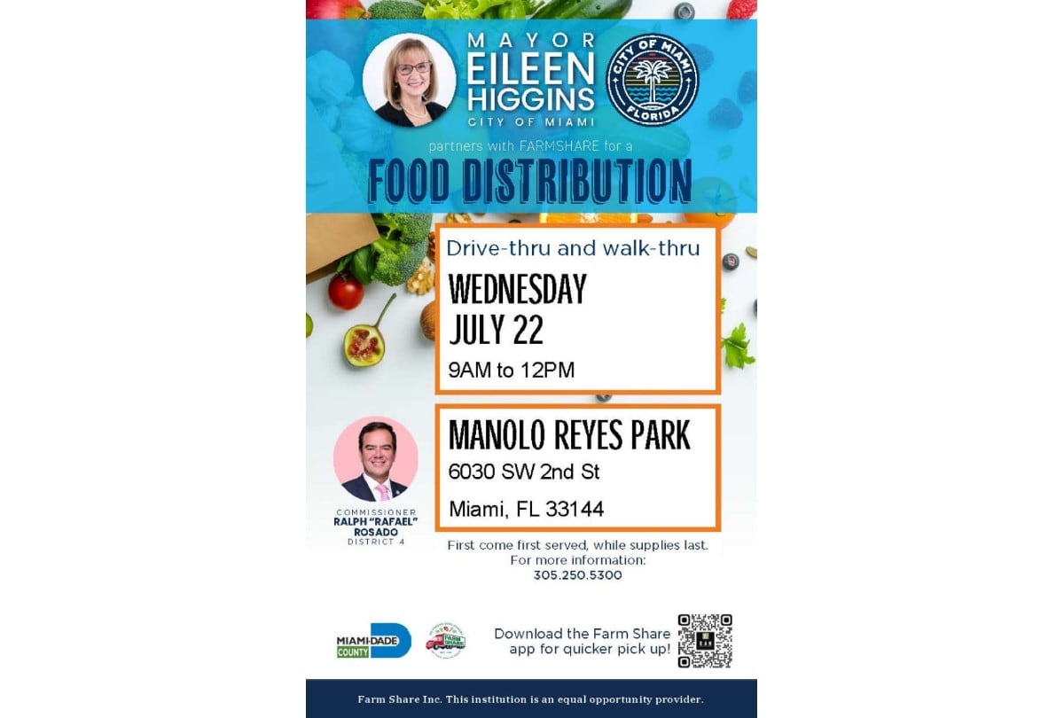 Los alimentos gratis en Florida permitirán que residentes accedan a jornadas de apoyo alimentario en distintas ciudades. | Crédito: Farm Share