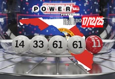 Resultados del Powerball en Florida hoy: números ganadores del 17 de diciembre 2025