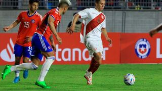 Perú vs. Chile Sub 23: resumen del partido amistoso en Iquique