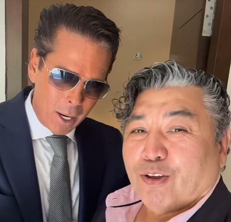 Junto a Roberto Palazuelos (Foto: Roberto Tello /Instagram)