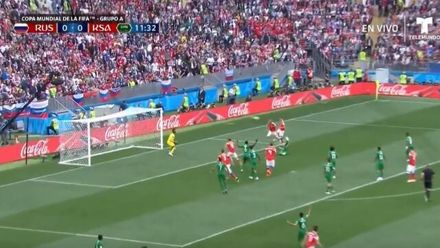 Rusia vs. Arabia Saudita: Yuri Gazinskiy marcó el primer gol del Mundial 2018