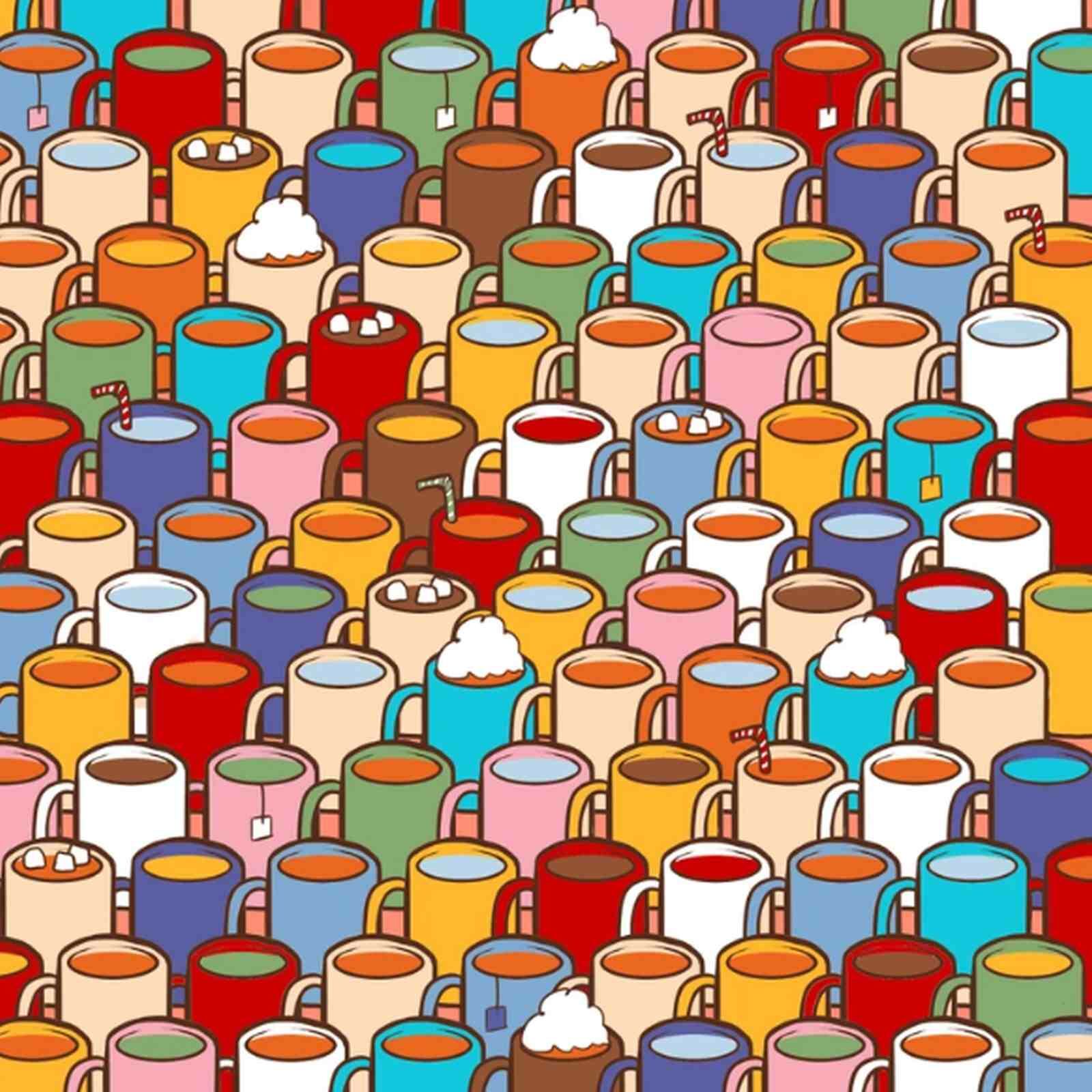 RETO VISUAL | Esta imagen te muestra muchas tazas. Identifica la que está vacía. (Foto: genial.guru)