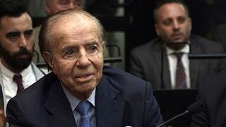 Expresidente argentino Carlos Menem fue internado y será sometido a descarte de coronavirus 