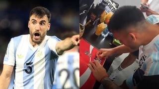 Nicolás Tagliafico y el momento viral con Lautaro Martínez por su álbum del Mundial 2026: “Pégala bien” | VIDEO