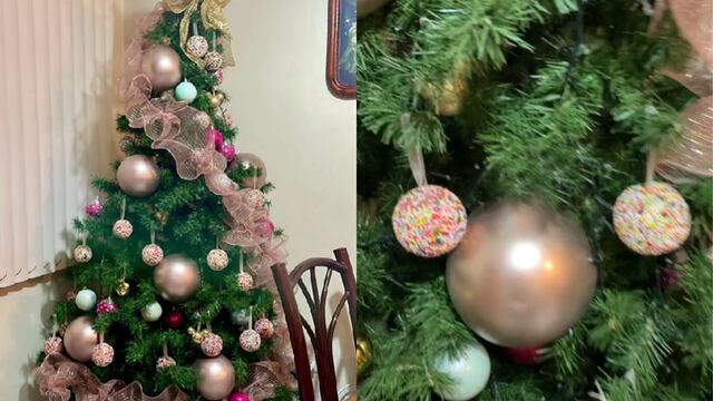 TikTok viral: la creativa manera en que una peruana adornó su árbol por Navidad