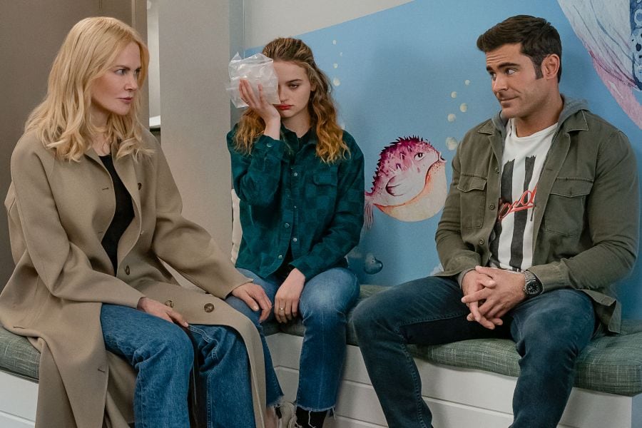 Nicole Kidman, Joey King y Zac Efron en una escena de "Un asunto familiar".