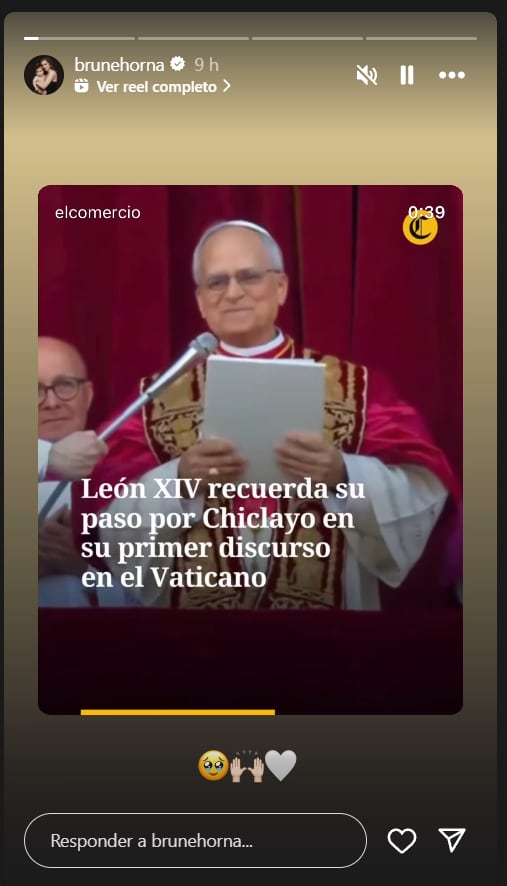 Esta fue la publicación de Brunella Horna