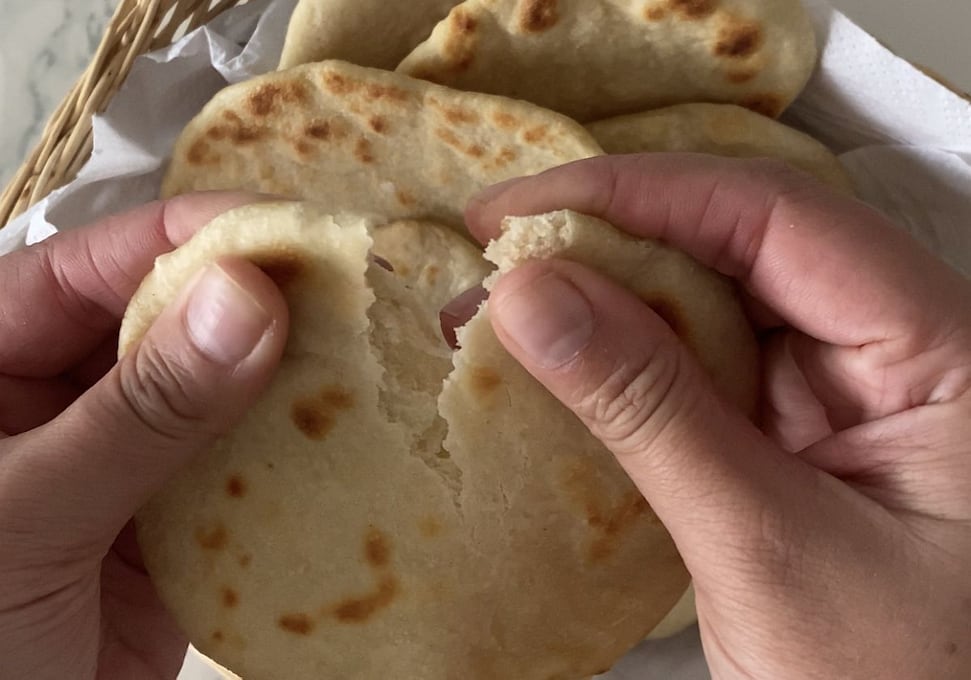 Receta de pan pita de La Gastronauta