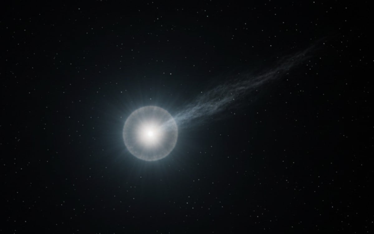 El cometa interestelar 3I/ATLAS fue nuevamente fotografiado por el telescopio Hubble mientras continúa su paso por el sistema solar. (Imagen referencial creada por El Comercio MAG usando la IA de "Perplexity")