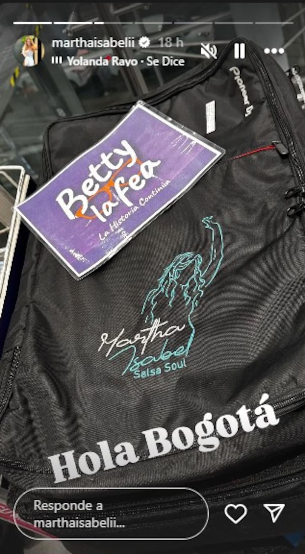 La publicación que hizo la actriz en sus redes sociales (Foto: Martha Isabel Bolaños / Instagram)