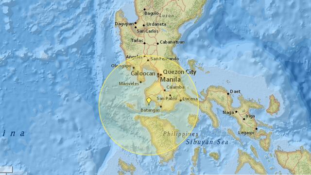 Un terremoto de magnitud 6,2 sacude la costa norte de Filipinas, cerca de Manila