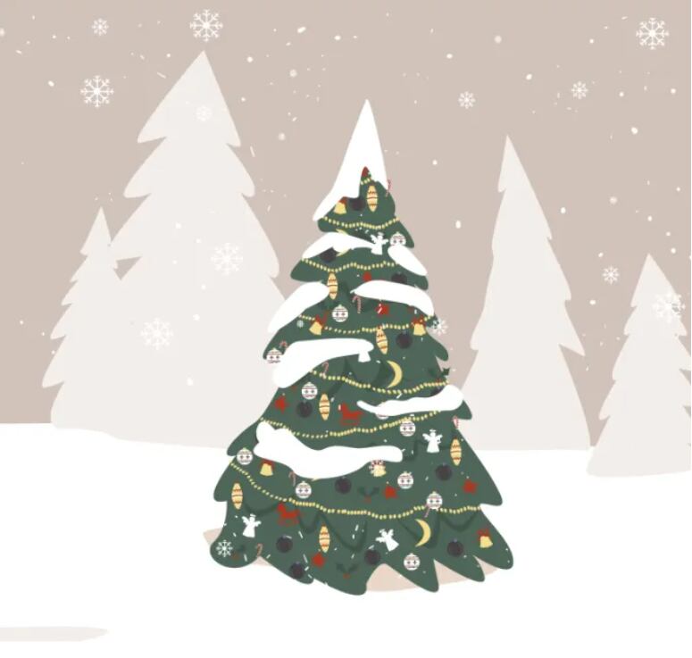 RETO VISUAL | Encuentra los ocho bastones de caramelo escondidos en este árbol densamente decorado. | Spingenie