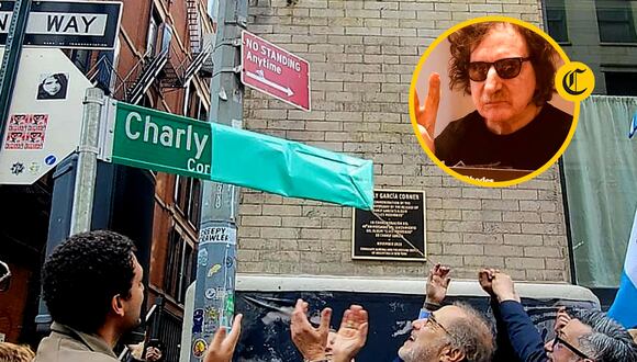 Ponen nombre de Charly García a esquina de Nueva York: "Me siento honrado" | Foto: Embajada de Argentina en Estados Unidos / Cuenta de Instagram de Charly García / Composición EC