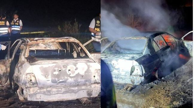 Hombre es incendiado dentro de su auto tras ser acusado de estafar a un anciano con S/70 mil. (Foto: Latina)