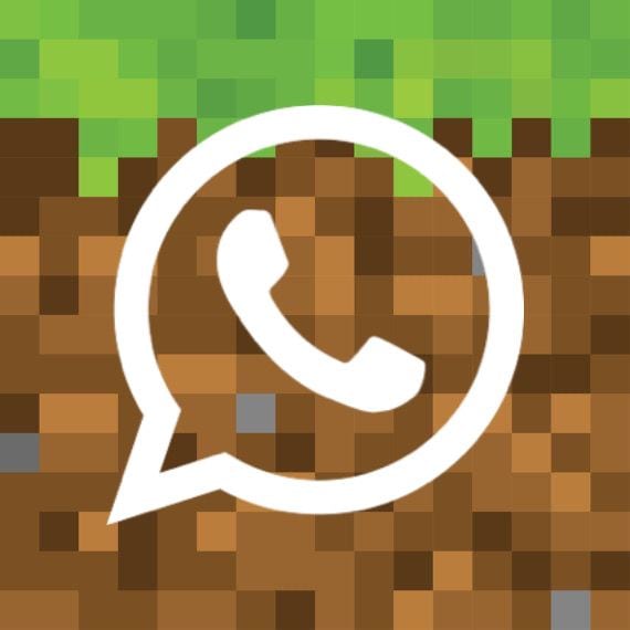 Ícono de WhatsApp para "modo Minecraft". | Crédito: Pinterest
