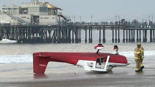 California: caída de avioneta en la playa deja un muerto y un herido