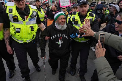 Más de 500 detenidos en una manifestación propalestina en Londres