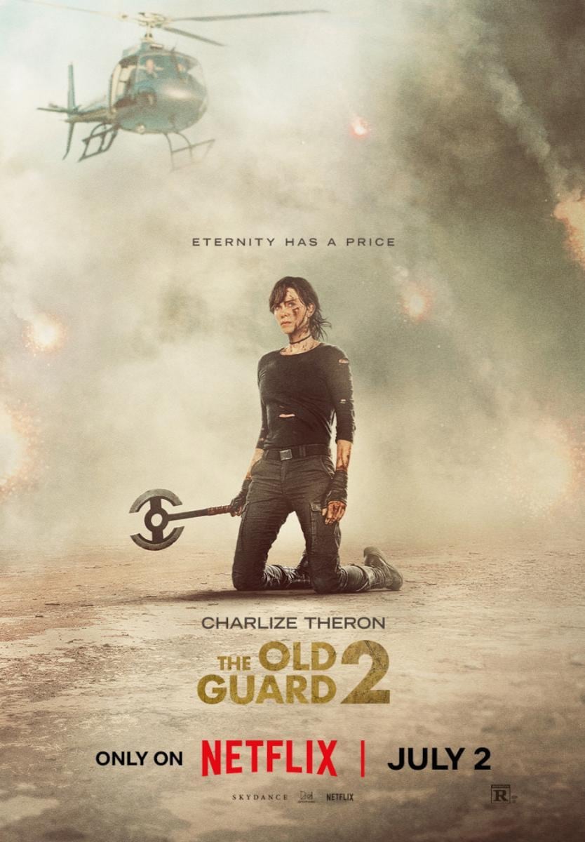 Charlize Theron es la figura principal del póster de “La vieja guardia 2", película dirigida por Victoria Mahoney (Foto: Netflix)
