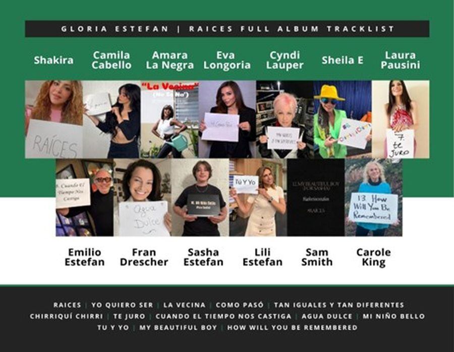 Gloria Estefan reúne un gran elenco de estrellas para anunciar su álbum “Raíces”. (Foto: Captura de video)