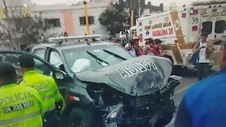 Pueblo Libre: cinco heridos deja choque entre patrullero de la Policía y unidad de los Bomberos