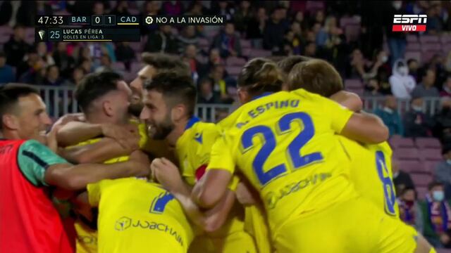 El oportunismo de Lucas Pérez para anotar el 1-0 sobre Barcelona en el Camp Nou | VIDEO