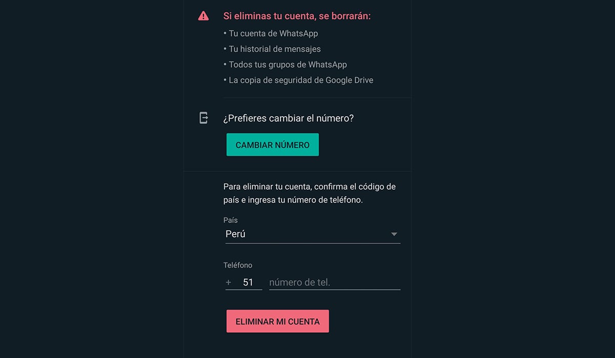 De esta manera podrás eliminar WhatsApp de manera permanente si decidiste usar Telegram. (Foto: MAG)