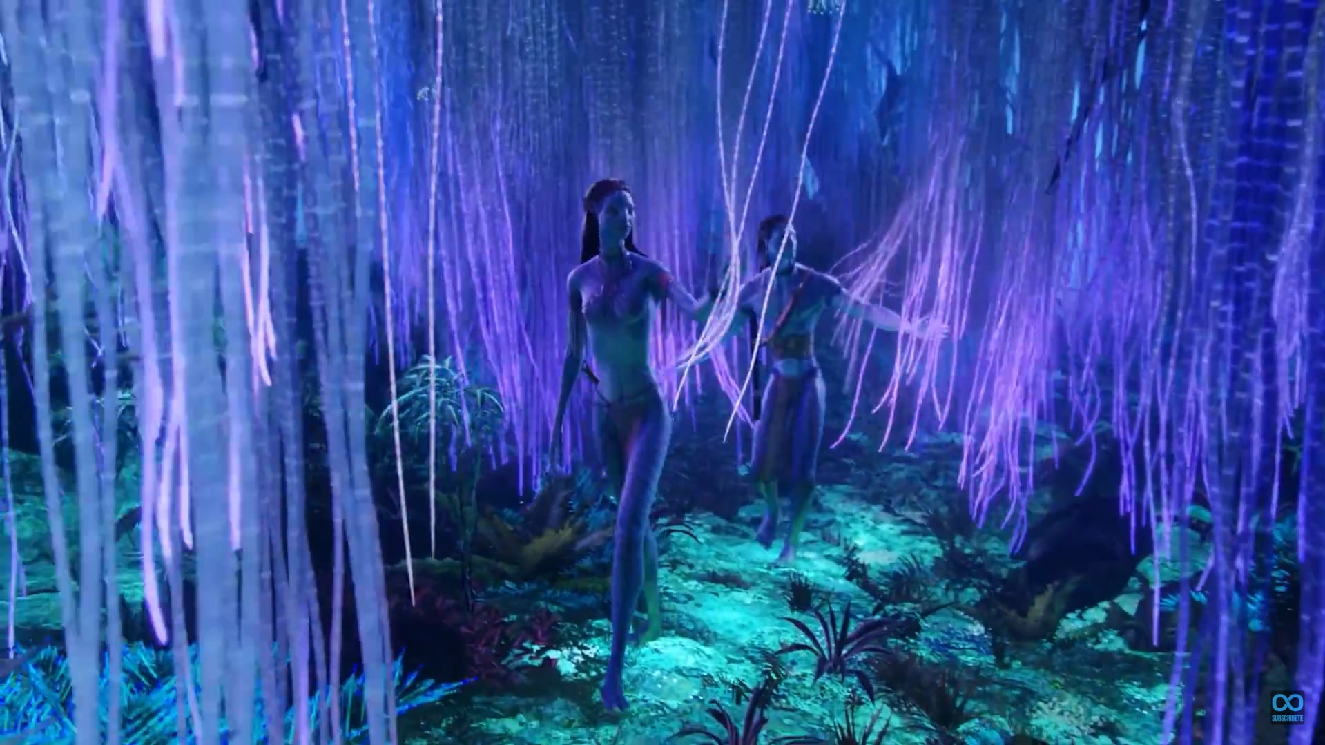 Ávatar, la película de James Cameron, sorprendió por el mundo fantástico en el que los árboles se iluminaban. (Imagen: youtube.com)