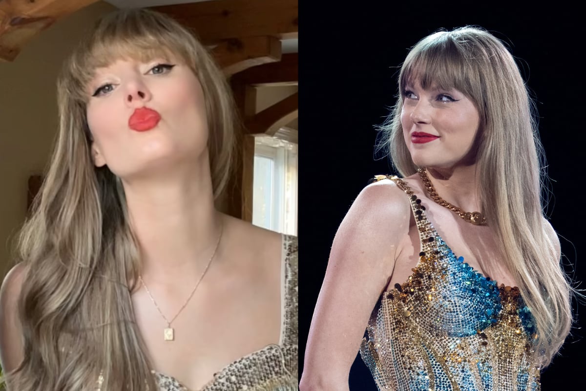 La estadounidense June Baker se hizo viral por ser la doble de Taylor Swift. (Foto: June Baker/SWNS | SUZANNE CORDEIRO / AFP)