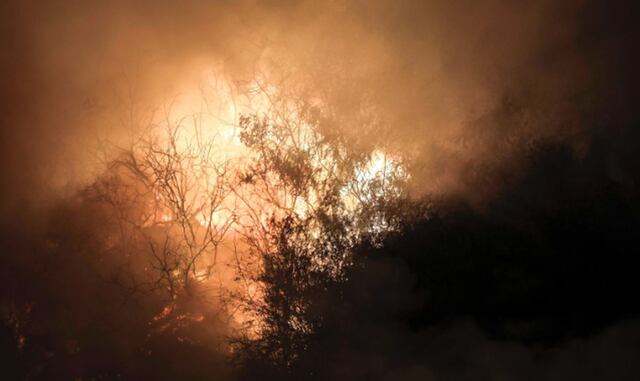 El fuego se reportó pasada la medianoche del martes 3 de octubre | Foto: Joel Alonzo/ @photo.gec