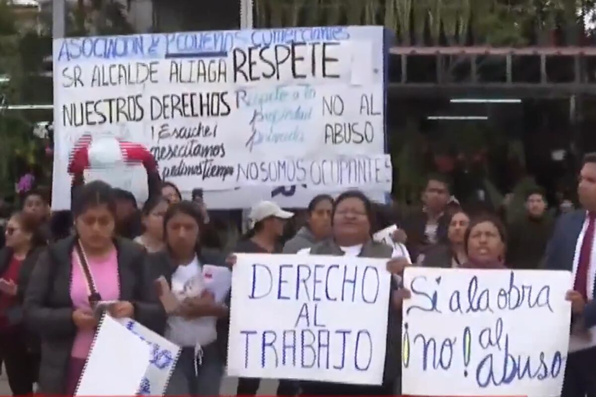 Comerciantes solicitan más tiempo para ser reubicados. (Foto: Captura/Canal N)