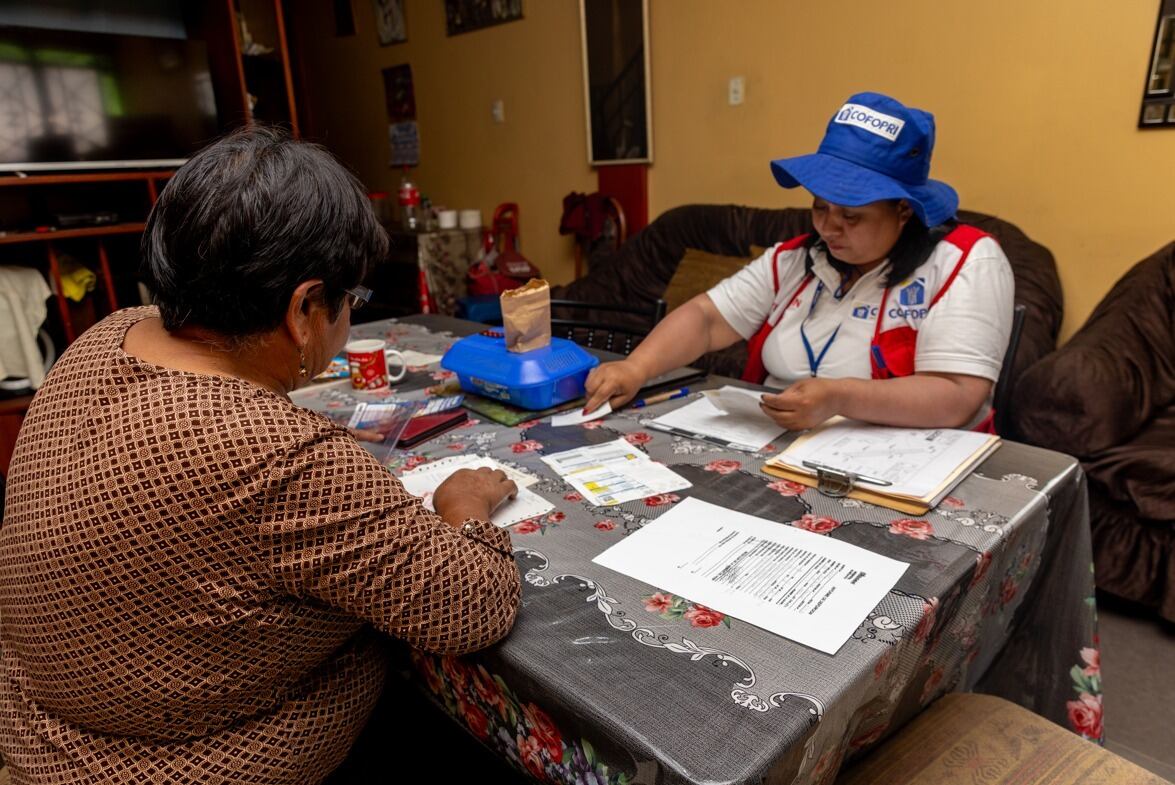 Las brigadas de Cofopri visitarán cerca de 900 hogares para subsanar la documentación e informar a las familias sobre los pasos a seguir para completar la formalización de su propiedad.