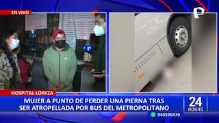 Cercado de Lima: amputarán la pierna a mujer tras ser atropellada por bus del Metropolitano