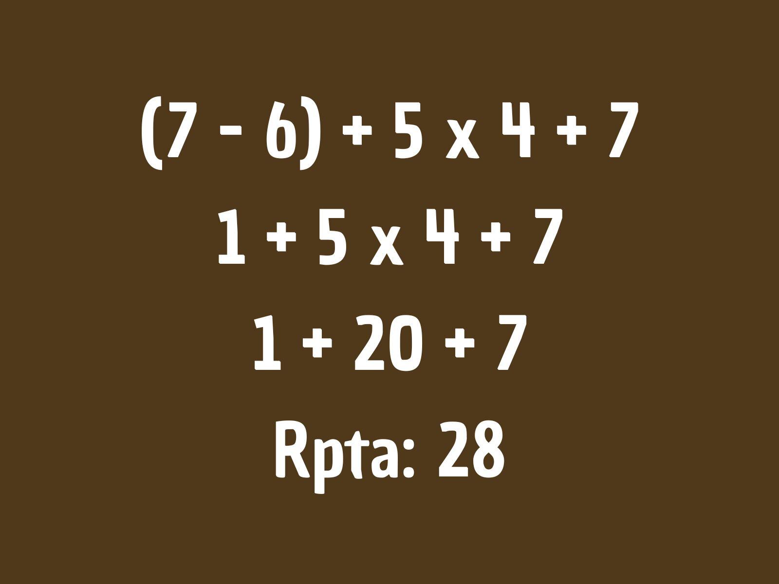 Reto matemático: Como notarás, no era tan complicado de resolverlo en el tiempo indicado. (Creación: Mag)