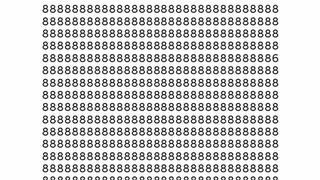 Encuentra el número 6 escondido entre 8 en 12 segundos y demuestra tu inteligencia