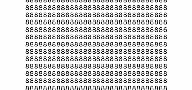 Encuentra el número 6 escondido entre 8 en 12 segundos y demuestra tu inteligencia