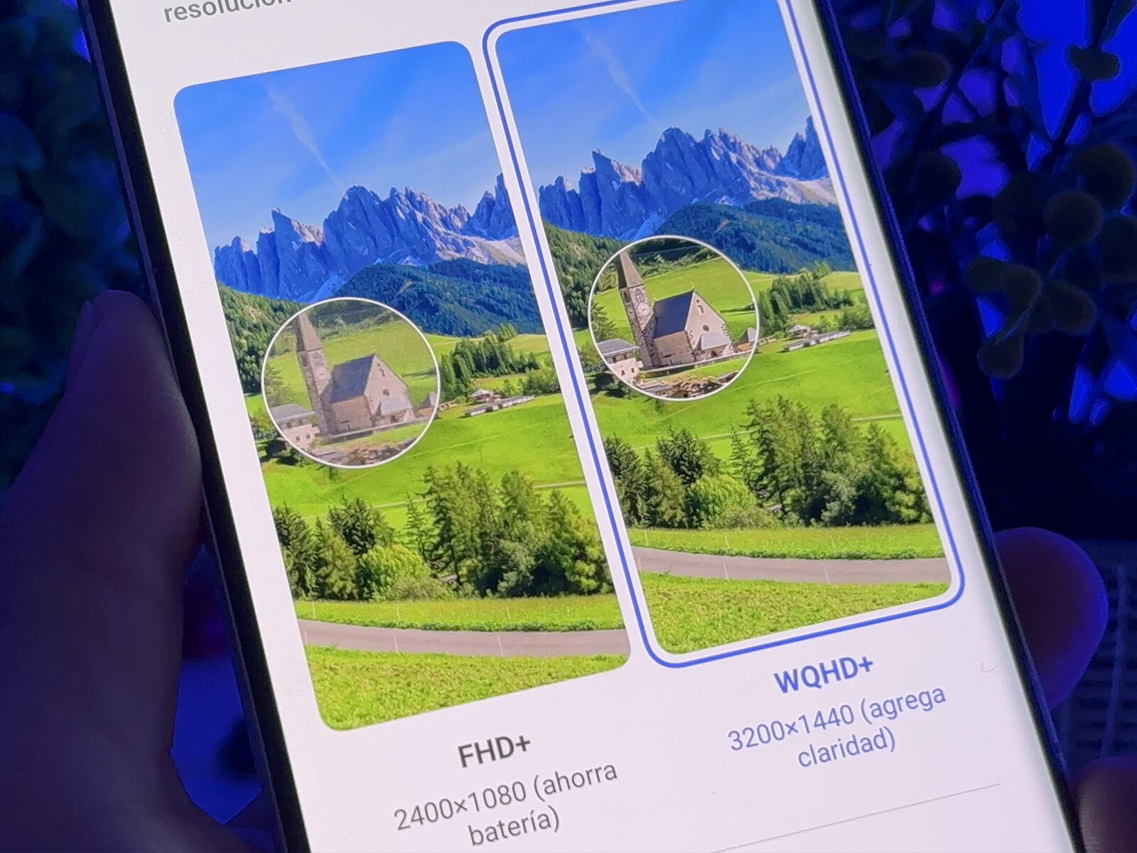 XIAOMI | Puedes modificar los gráficos de FHD+ o el WQHD+. (Foto: MAG - Rommel Yupanqui)